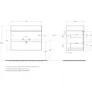 Тумба Nero 79,7 см Cezares Molveno MOLVENO 46-80-2C-SO-NR