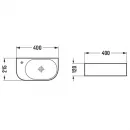 Раковина 40x21,5 см Vincea VBS-506L