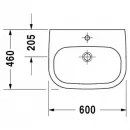 Раковина 60x46 см Duravit D-Code 23106000002