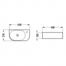 Раковина 40x21,5 см Vincea VBS-506R