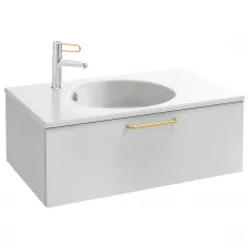 Тумба белый глянец 80 см Jacob Delafon Odeon Rive Gauche EB2515-R8-G1C