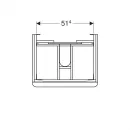 Тумба орех пекан 58,4 см Geberit Smyle Square 500.352.JR.1