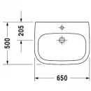 Раковина 65x50 см Duravit D-Code 23106500002