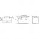 Раковина 121,2x46,6 см Jacob Delafon Vivienne EXBL112-NGM