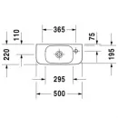Раковина 50x22 см Duravit DuraStyle 0713500008