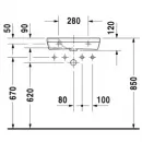 Раковина 50x22 см Duravit DuraStyle 0713500008