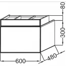 Тумба белый глянец 60 см Jacob Delafon Terrace EB1185-G1C
