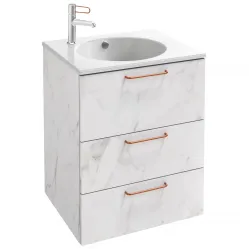 Тумба белый мрамор 60 см Jacob Delafon Odeon Rive Gauche EB2530-R7-NR4