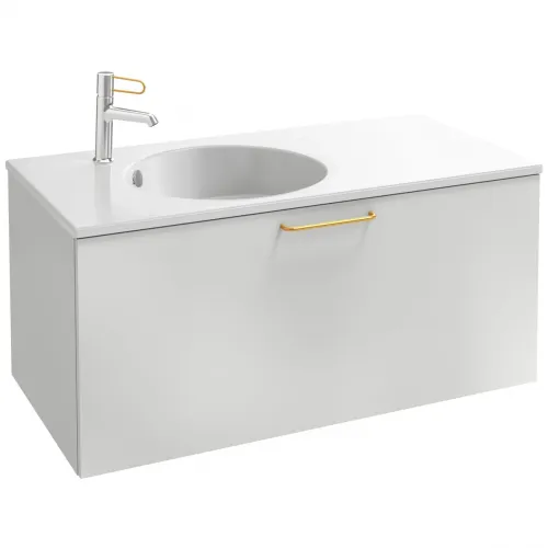 Тумба белый глянец 100 см Jacob Delafon Odeon Rive Gauche EB2514-R8-G1C