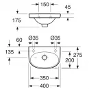 Раковина 40x27,5 см Gustavsberg Nautic C+ 55409LR1
