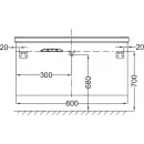 Тумба белый глянец 60 см Jacob Delafon Escale EB761-G1C