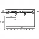 Тумба белый глянец 120 см Jacob Delafon Odeon Rive Gauche EB2535-R9-G1C