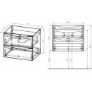 Комплект мебели дуб винтаж 61,5 см Vincea Mia VMC-2MC600VO + VBS-13960 + VLM-2B600