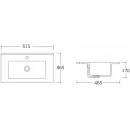 Комплект мебели дуб винтаж 61,5 см Vincea Mia VMC-2MC600VO + VBS-13960 + VLM-2B600