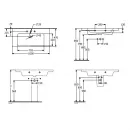 Раковина 100x47 см Villeroy & Boch Subway 3.0 4A70A501