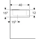 Раковина 60x40 см Geberit Bambini 326060000