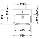 Раковина 55x44 см Duravit DuraStyle 2319550000
