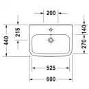 Раковина 60x44 см Duravit DuraStyle 2319600000