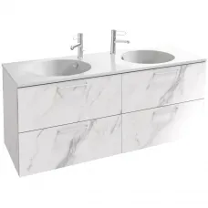 Тумба белый мрамор 140 см Jacob Delafon Odeon Rive Gauche EB2526-R6-NR4