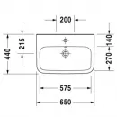 Раковина 65x44 см Duravit DuraStyle 2319650000