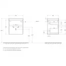 Тумба Bianco Lucido 49,4 см BelBagno Pietra PIETRA MINI-500AS-2C-SO-BL