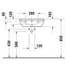 Раковина 55x44 см Duravit D-Neo 2366550000