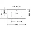 Раковина 100x48 см Duravit DuraStyle 2320100000