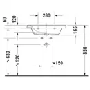 Раковина 65x48 см Duravit DuraStyle 2320650000