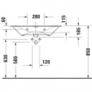 Раковина 83x49 см Duravit Viu 2344830000