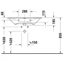 Раковина 83x49 см Duravit Viu 2344830000