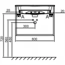 Тумба белый глянец 60 см Jacob Delafon Odeon Rive Gauche EB2510-R9-G1C