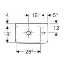 Раковина 40x25 см Geberit Renova Compact 276140000