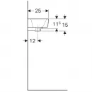 Раковина 40x25 см Geberit Renova Compact 276140000