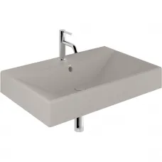 Раковина Kludi Resa 59WW81O2 81x50,5 см, подвесная, светло-серый матовый