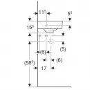Раковина 32x32 см Geberit Renova Compact 276132000