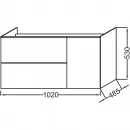 Тумба оливковый глянец 102 см Jacob Delafon Odeon Up EB891-G95