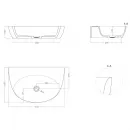 Раковина 71x45 см Salini S-Stone Alda Wall 03 140323M