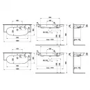 Раковина 120x48 см Laufen New Classic 8.1385.8.400.104.1