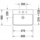 Раковина 60x46 см Duravit ME by Starck 2335600000