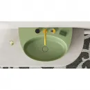 Раковина-чаша Salini S-Stone Alda Wall 03 140323MF 71x45 см, накладная, подвесная, покраска по RAL матовый полностью