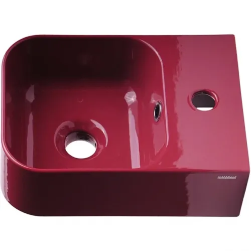 Раковина Plumberia Selection IXO XO2535FMG 25x35 см, рукомойник, бордовый глянец