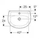 Раковина 50x38 см Geberit Renova 273050000