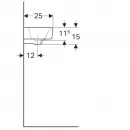 Раковина 50x25 см Geberit Renova Compact 276150000