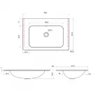 Комплект мебели темное дерево 79,4 см Vincea Paola VMC-2P800RW + VCB-2VP800W + VLM-2A800