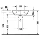 Раковина 60x40 см Duravit ME by Starck 2343600000