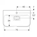 Раковина 80x48 см Geberit myDay 125480600