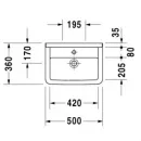 Раковина 50x36 см Duravit Starck 3 0300500000