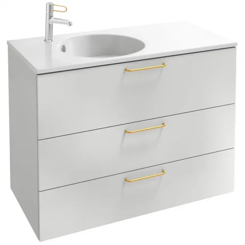 Тумба белый глянец 100 см Jacob Delafon Odeon Rive Gauche EB2534-R8-G1C