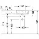 Раковина 45x35 см Duravit Vero Air 0724450000