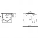 Раковина 60 см Vitra Zentrum 5786B003-0001